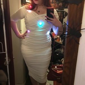 Laura Byrnes California PUG White Monica Dress